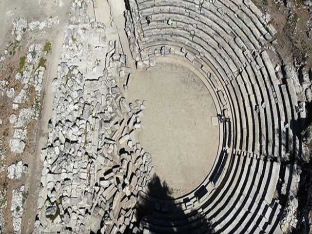 Hyllarima Antik Kenti'ndeki tiyatro ve tümülüs turizme kazandırıldı