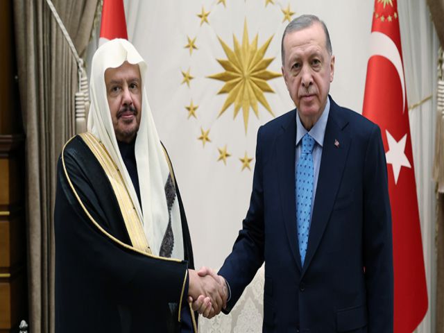 Cumhurbaşkanı Erdoğan Suudi Arabistan Şura Meclisi Başkanı Al Şeyh'i kabul etti