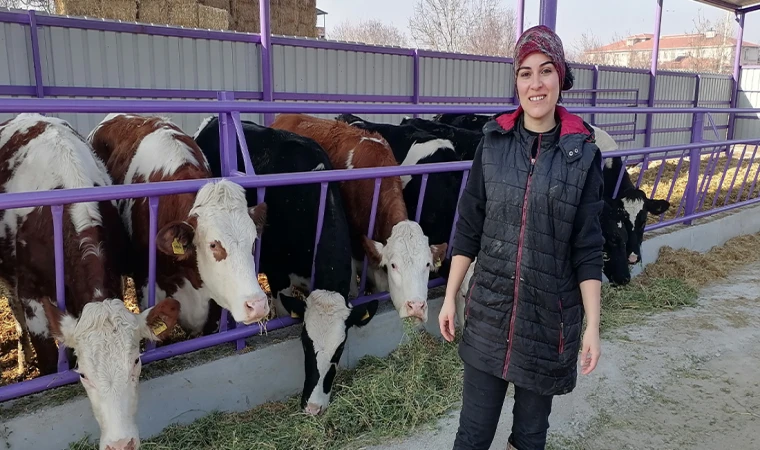 Konya'da üniversite mezunu kadın girişimci devlet desteğiyle çiftlik kurdu