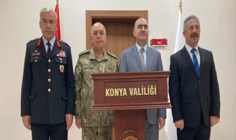 Orgeneral Musa Avsever Konya Valiliği'ni ziyaret etti