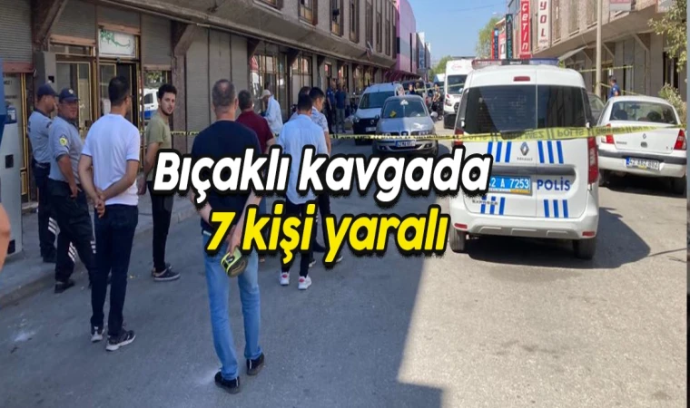 Bıçaklı kavgada 7 kişi yaralandı