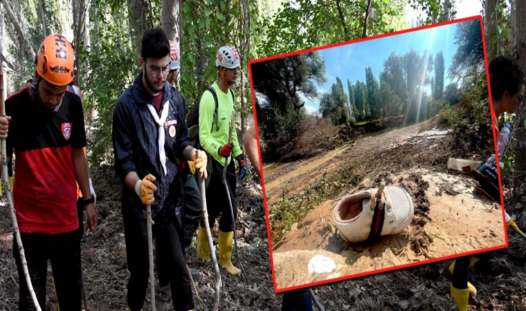 Aksaray'daki selde kaybolan bebek için arama kurtarma çalışmaları sürüyor