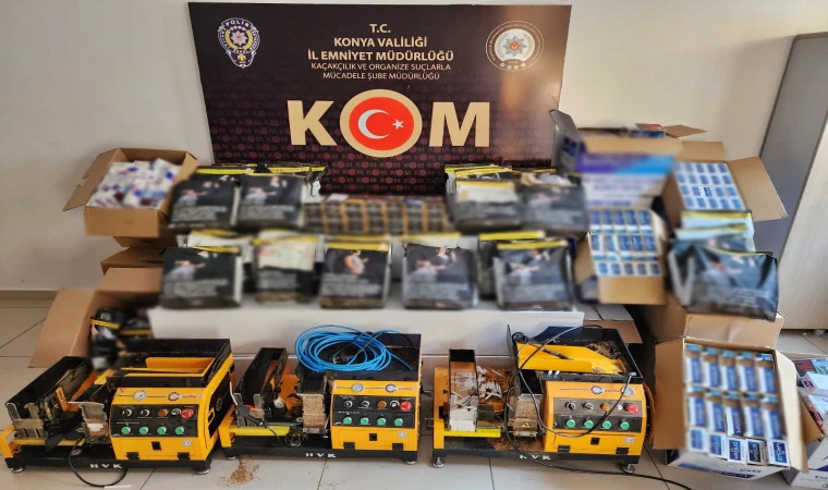 KONYA POLİSİ KAÇAKÇILARA GEÇİT VERMİYOR