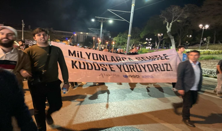 Konya'da "Büyük Kudüs Yürüyüşü" gerçekleştirildi